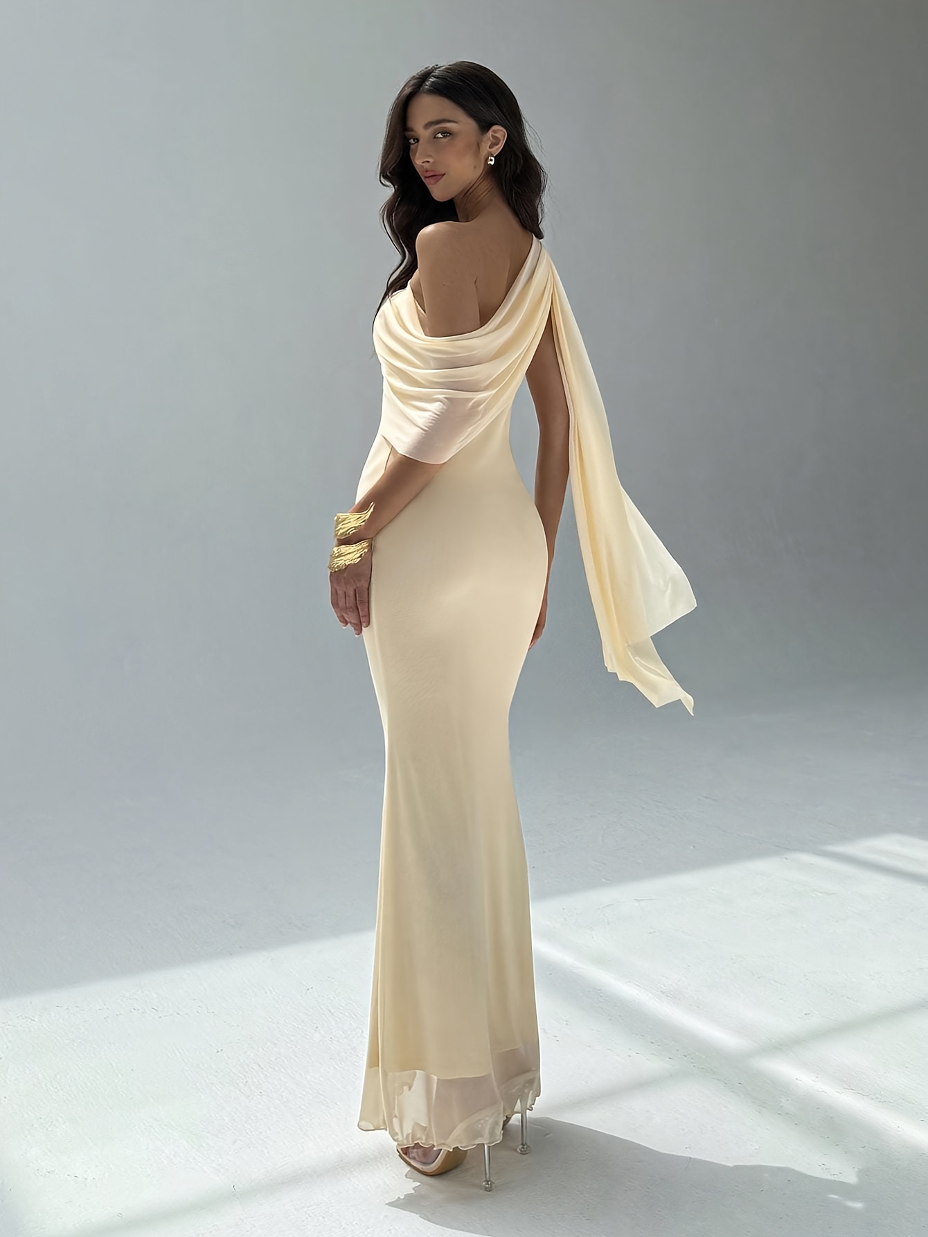 womens elegant asymmetric snowflake party dress form fitting - Temu Oman