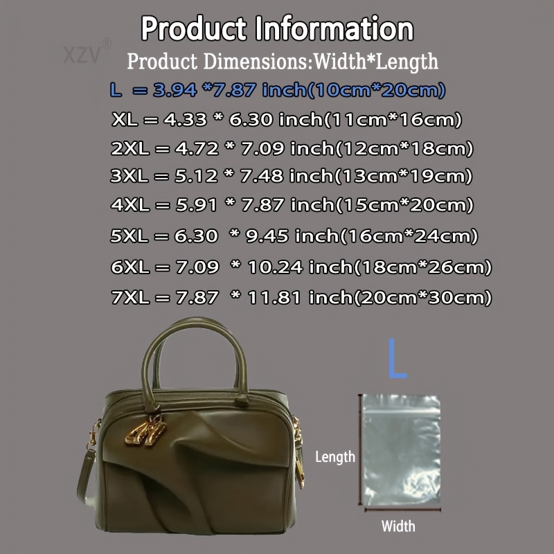 100 Transparent Self-Sealing Plastic Bags with Tight-Locked Edges