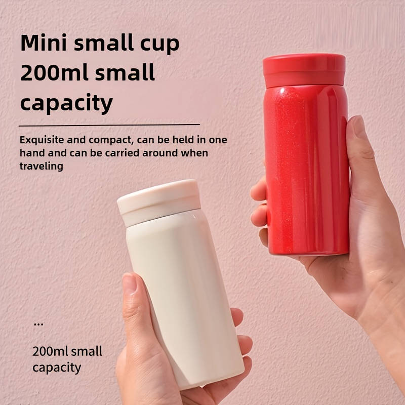 1pc stainless steel insulated coffee mug suitable for hot and cold drinks 304 stainless steel insulated mug 6 7oz student pocket mug office mug easy to clean suitable for   thanksgiving christmas halloween valentines day gifts