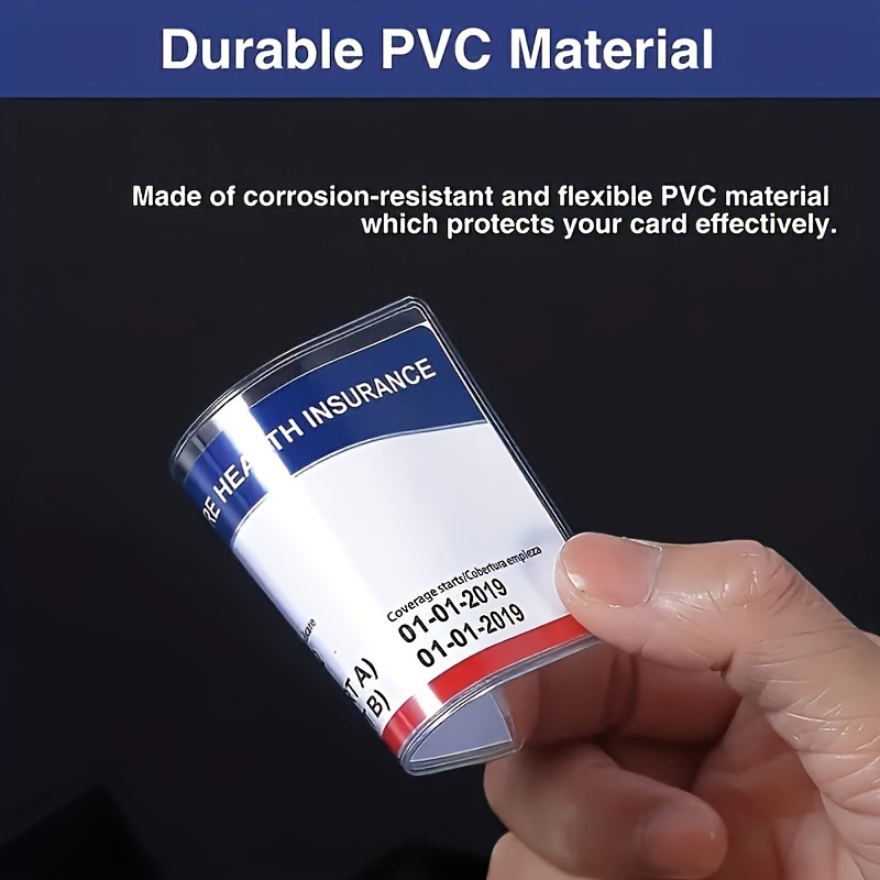 10pcs Premium Transparent Card Protectors - Soft, Waterproof PVC Sleeves for Credit Cards, Business IDs & More - Stylish White