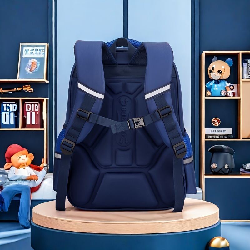 Bobdog Large Capacity Backpack with Spine Protector Design - Lightweight, Adjustable Strap, Zipper Closure, Ideal for Students, New Student Backpack|Modern Backpack|Durable Backpack