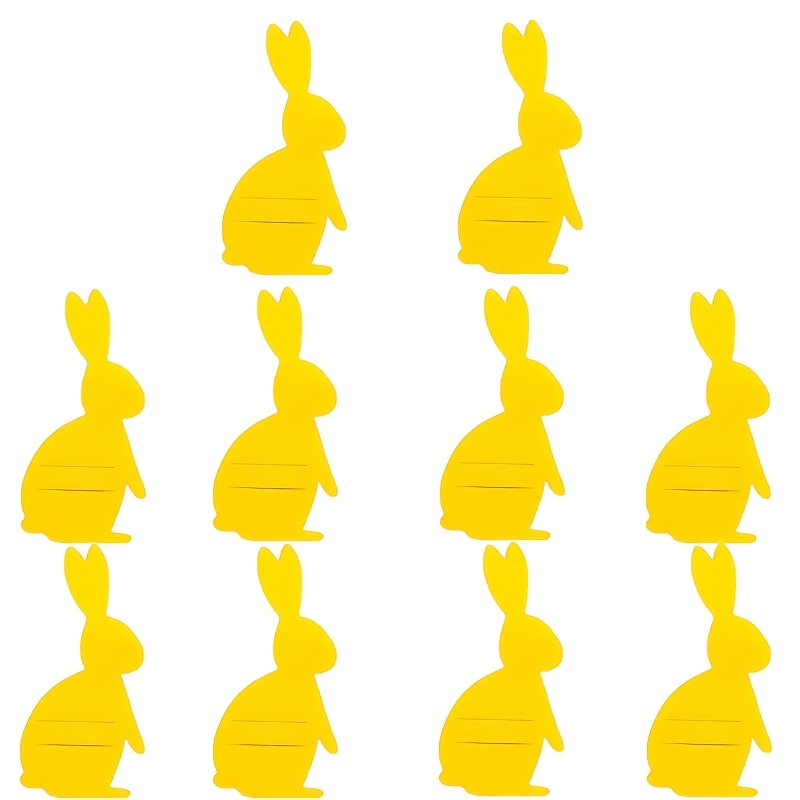 Image of 10pcs Easter Felt Utensil Holders, Colorful Bunny Utensil Clips, Easter Placemats, Utensil Storage Decor Set, Spring Easter Decorations, Suitable For Easter Table Decor