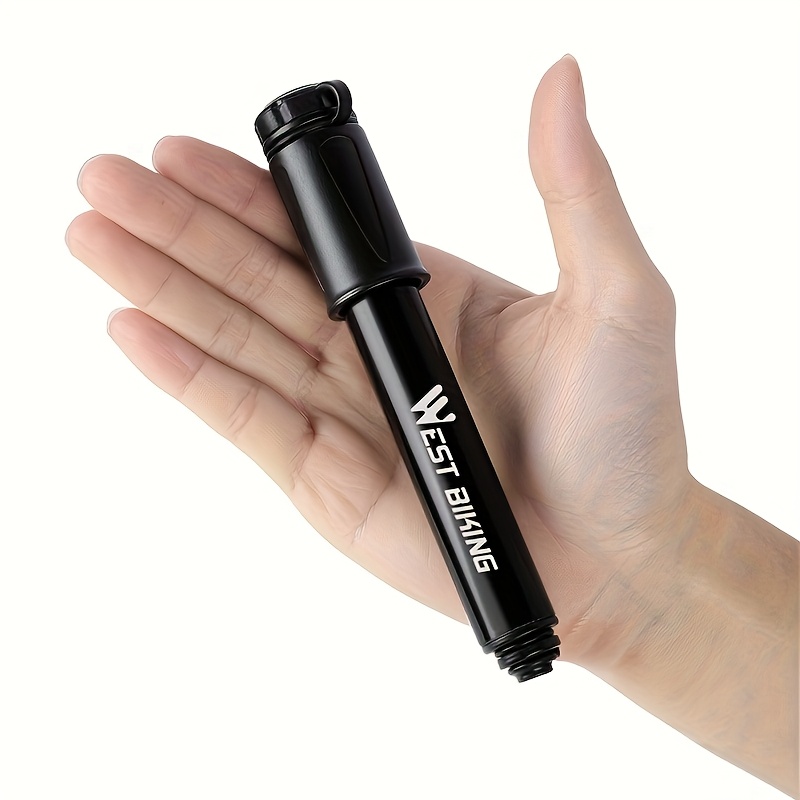 Image of West Biking 100psi Mini Bicycle Pump Tire Air Inflator For Schrader Valve Portable Bike Air Pump
