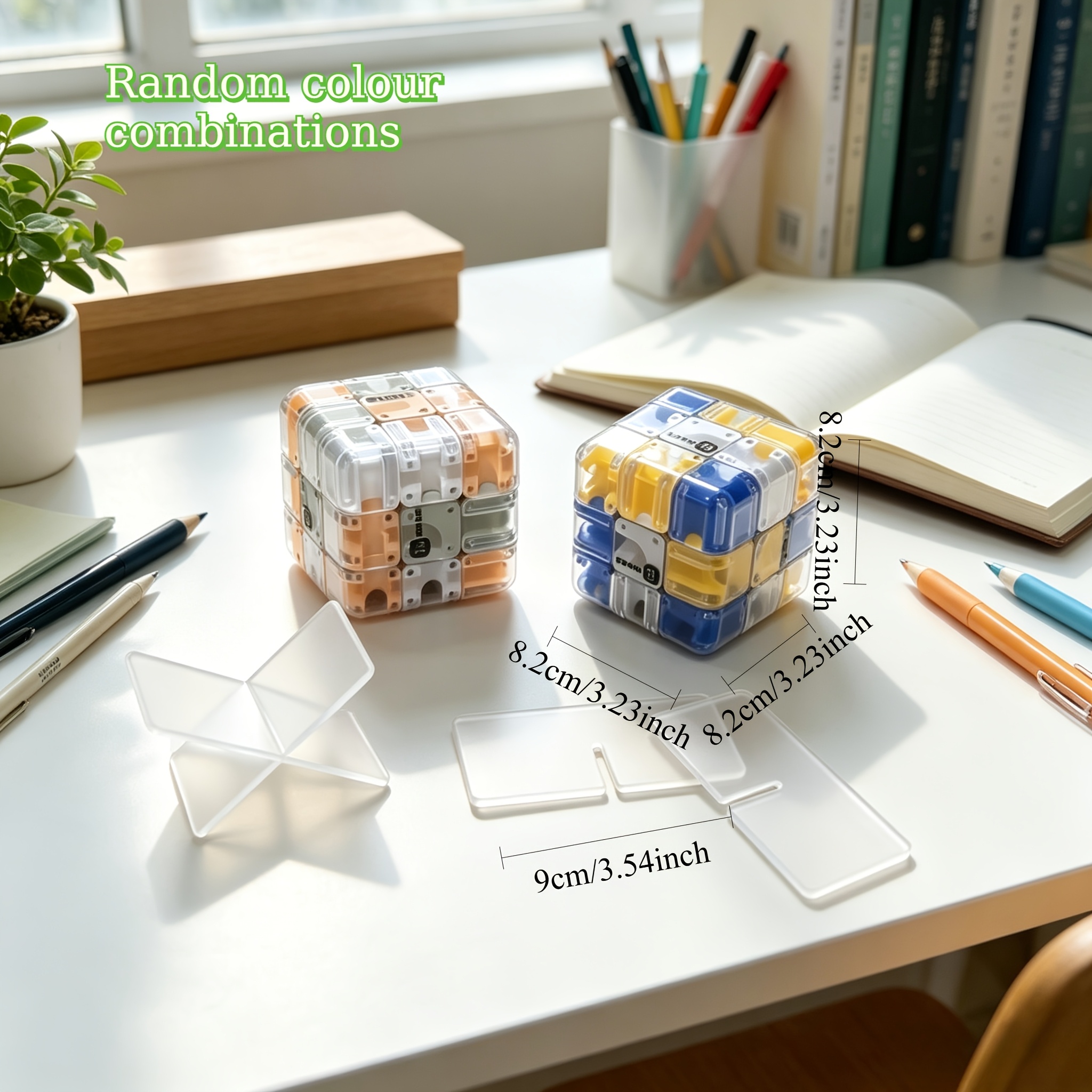 2pcs 3D Maze Puzzle with Stand