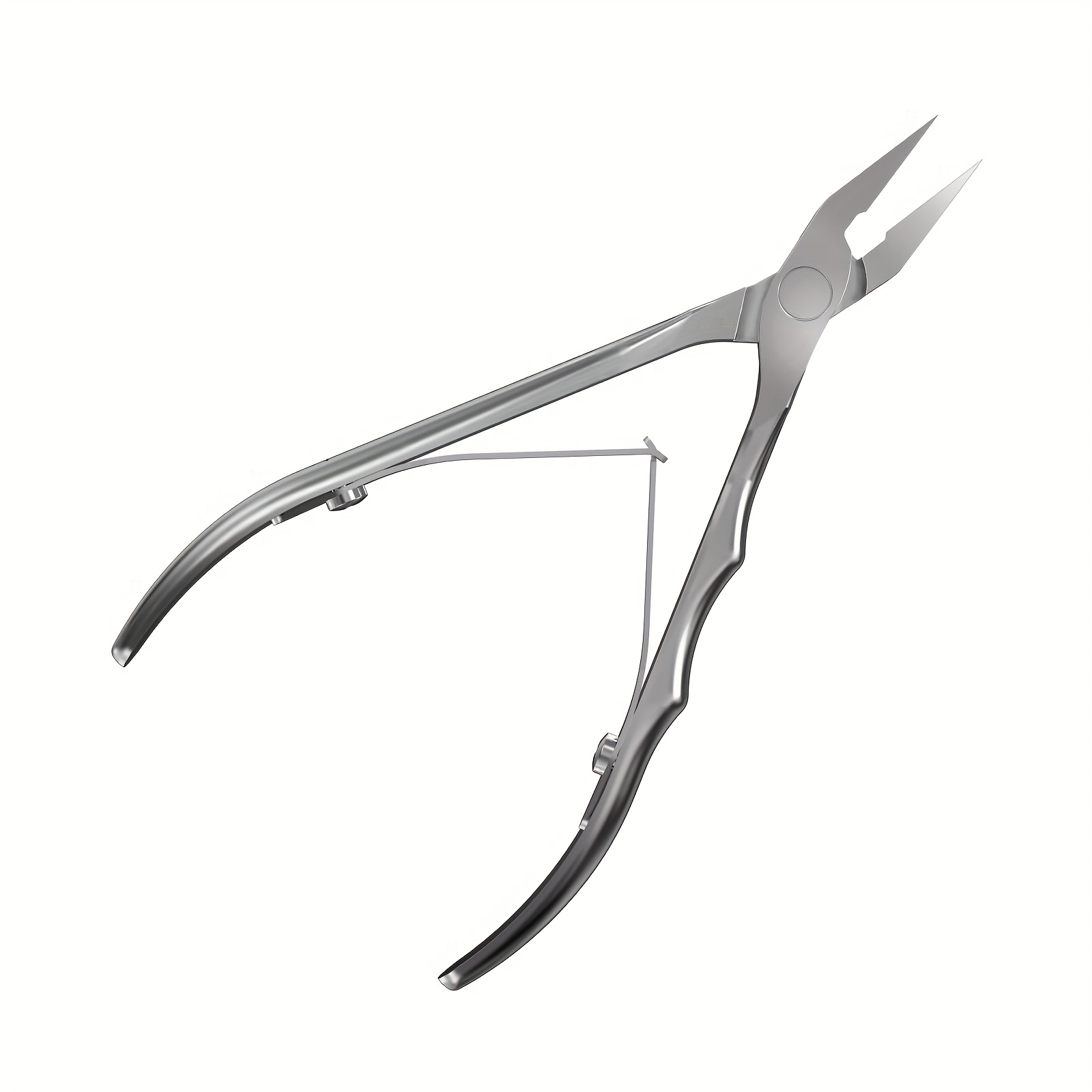 Image of Premium Stainless Steel Cuticle Trimmer Nail Clippers For Manicure, Pedicure, And Nail Care, Ideal Cuticle Remover And Toe Nail Clippers For Men