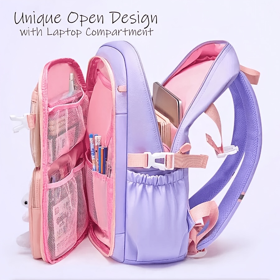 school bag featuring 8 card slots a pencil case - Temu display picture 1