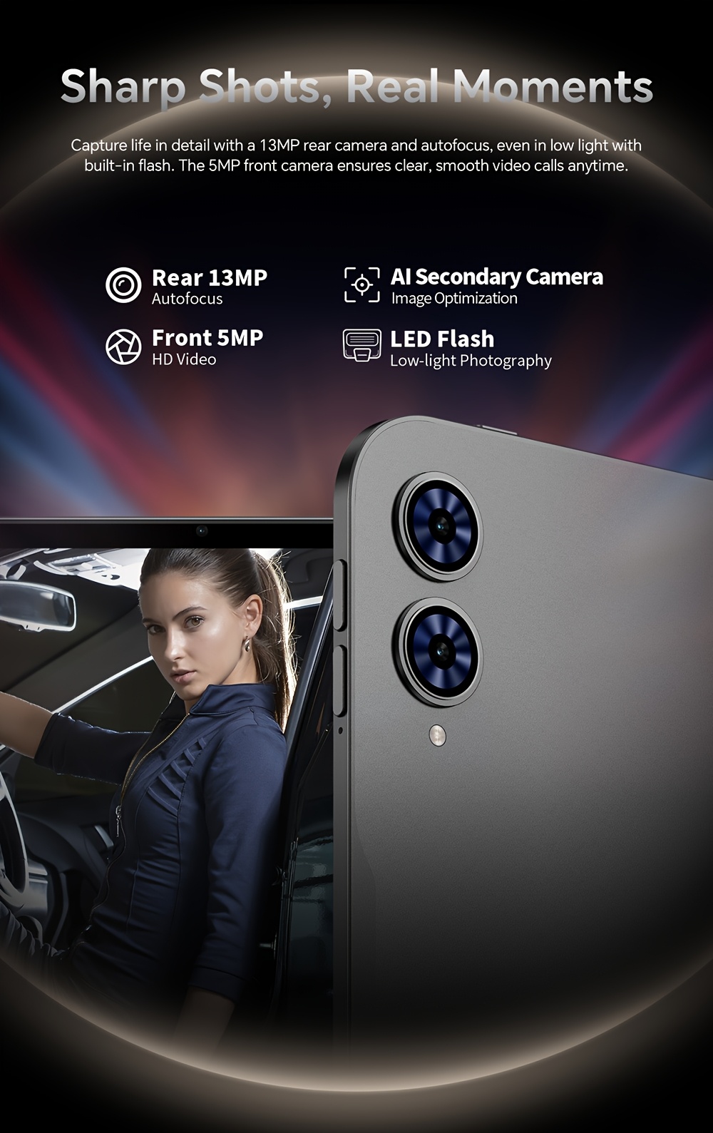 TECLAST T65 Tablet 13.4'' Inch, Top Gaming 120Hz Tablet Unisoc T7280 Octa-Core 2.2Ghz CPU, Android 16 Max 20GB(8+12) RAM 128GB ROM Opslag Ondersteuning 4TB TF Kaart Uitbreiding, TDDI FHD 1920×1200 Groot Display Pad, Dual SIM 4G LTE + 5G WIFI, Tablet, Pad