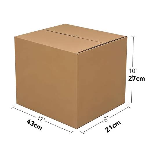 basics cardboard moving boxes 6 pack brown large 17 x 8 x 10 brown large corrugated cardboard boxes are used for moving household items