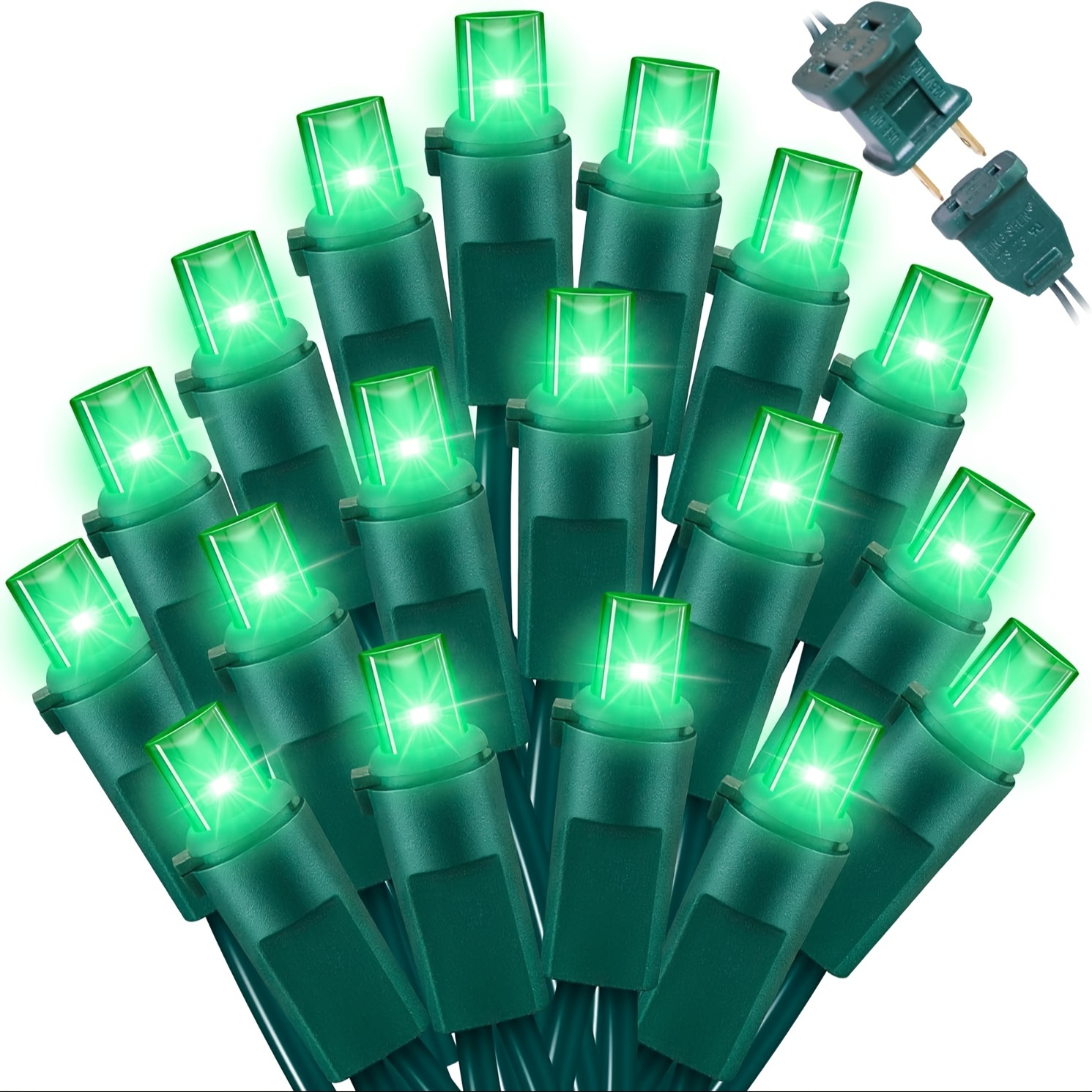 

Count Green- String Lights - 21.6ft Led Christmas Lights, Mini Led Lights For Indoor Home Holiday Party Wedding Decoration