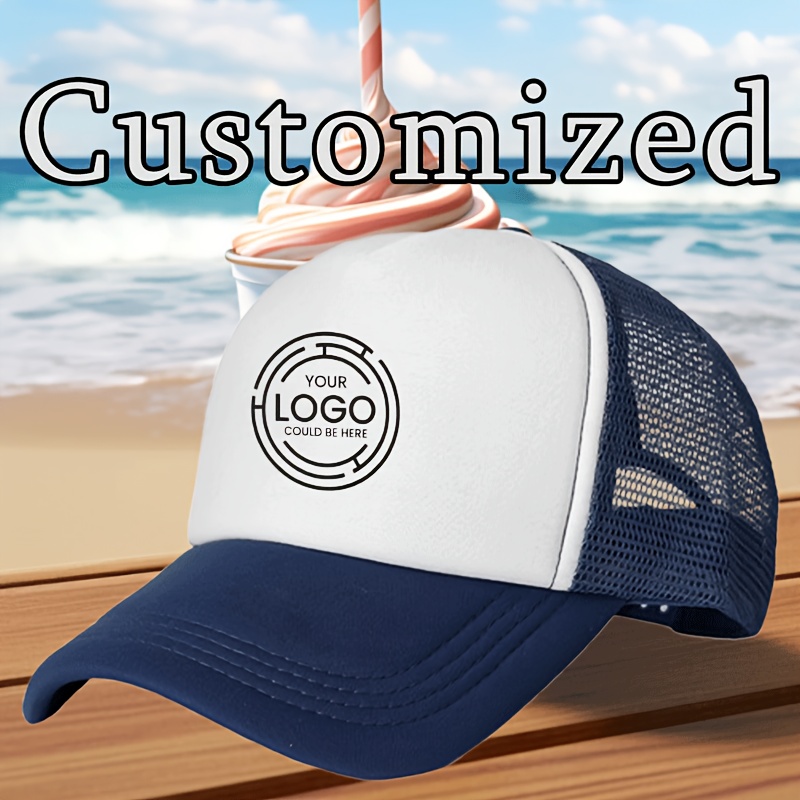 TEMU Custom Mesh Baseball - Personalized Text, Photo, Or Logo | Groomsmen, Weddings, Halloween, And Other Occasions, Wedding Additions, Prom