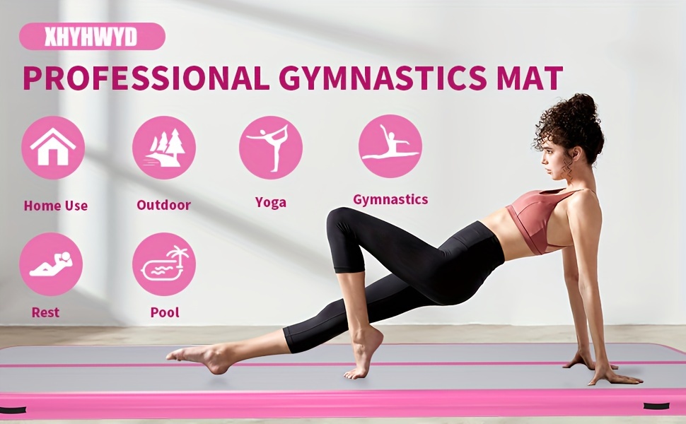 Inflatable Air Gymnastics Mat - 10ft/13ft/16ft Options With Electric Pump For Home Training