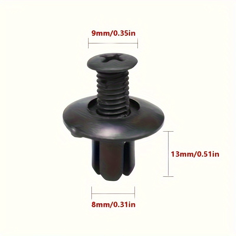 

8mm Plastic Fasteners - Installation For Car And Fender - Universal Toyota, For Ford , For Kia, For , - For Car