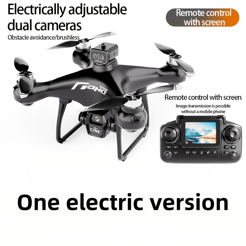 TEMU E55 Air Dual-camera Drone: Features Wifi For Real-time Image Streaming, One-button And Landing, Hover With Streamer Positioning, Mode, And A