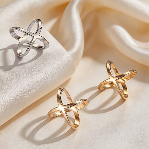 3pcs new minimalist classic clothing scarf buckles versatile coat belt fastening rings gift for friends