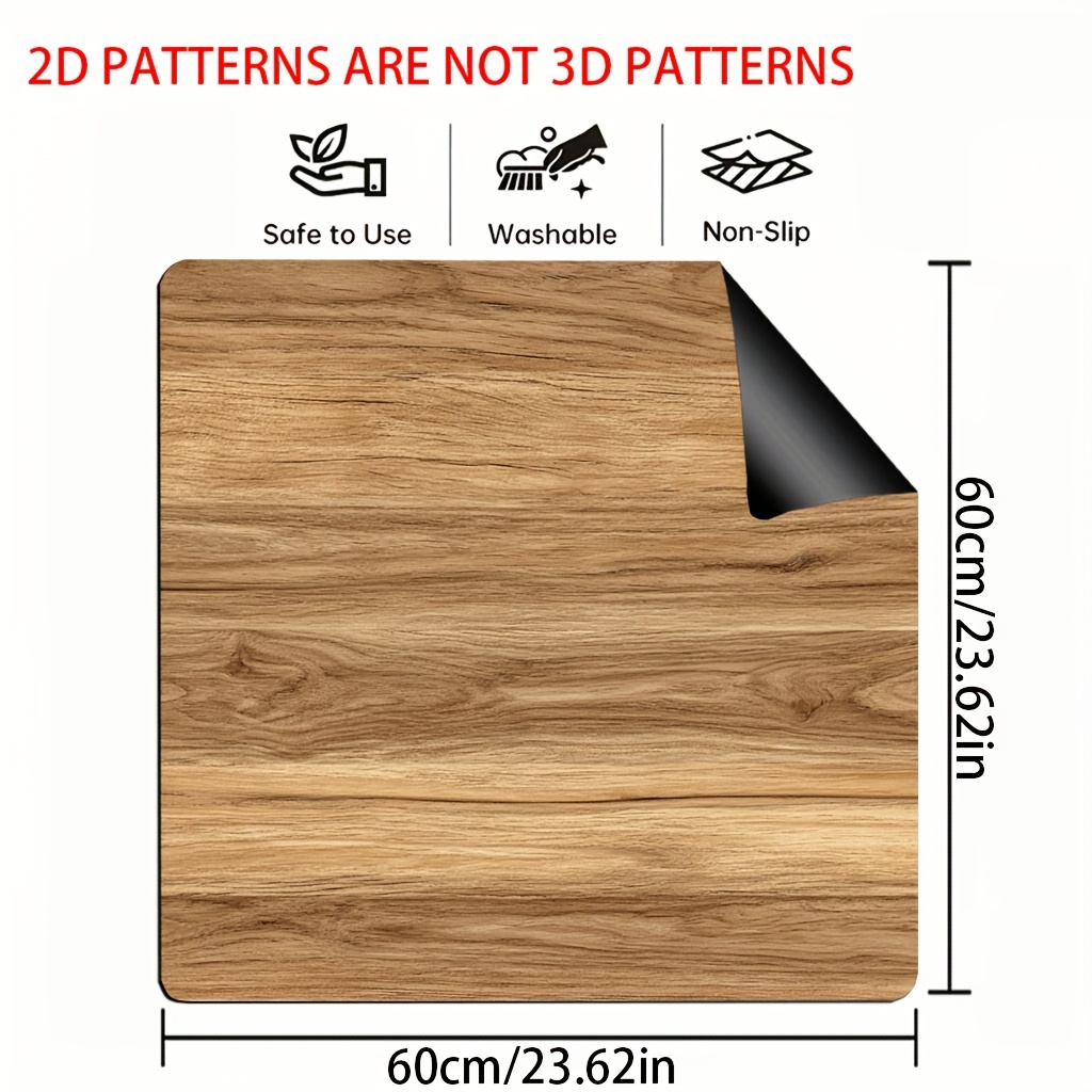 TEMU 1pc, Impression Plate 2D, Protection de Plaque de Cuisson Texture Marron , Multi-, Convient pour Utilisation Multifonctionnelle Four, Machine à