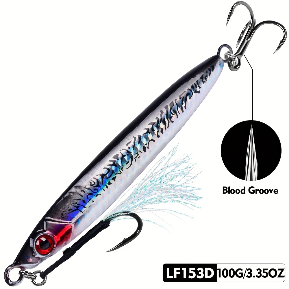 Image of 1pc Saltwater Jigs Speed Jigging Slow Jigging Pitching Lures,vertical Jigging Artificial Lures Jigging Lure Fishing Jigs