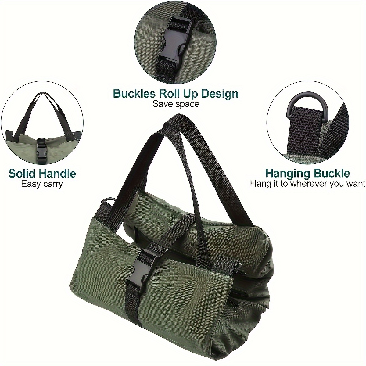 Heavy duty Tool Bag Waterproof Tool Roll Bag Portable - Temu