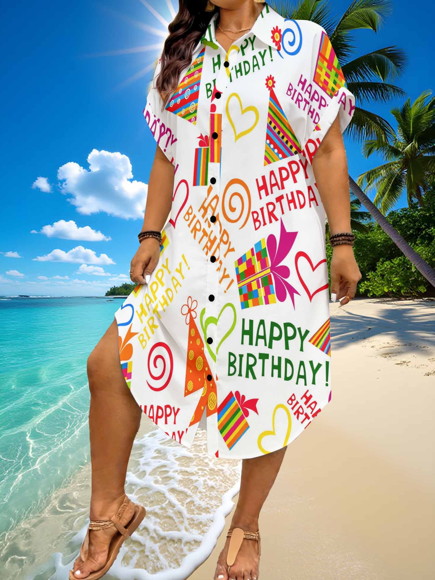 beach birthday dress Seashell Starfish Sleeveless Women's Luxury Party Dress Dresses for Women Whether youre going to the beach or attending a festival birthday dresses sold on Temu