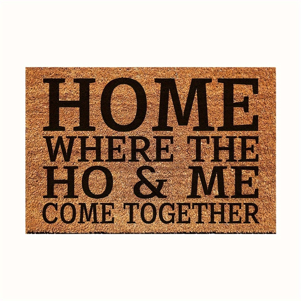 

Funny Coir Doormat Home Where The Front Door Mat Entryway Outdoor Mat With Heavy Duty Front Porch Welcome Mats Entry Natural Coir Brown Mat 23.7 X 15.7 Inch