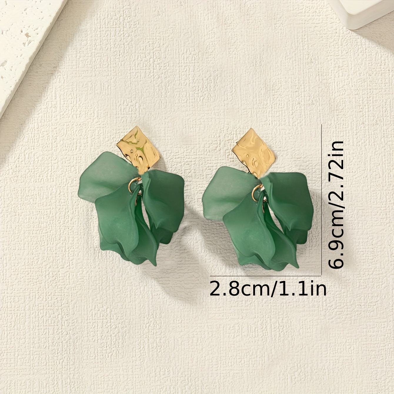 Acrylic Flower Drop Earrings for Daily Outfits & Parties