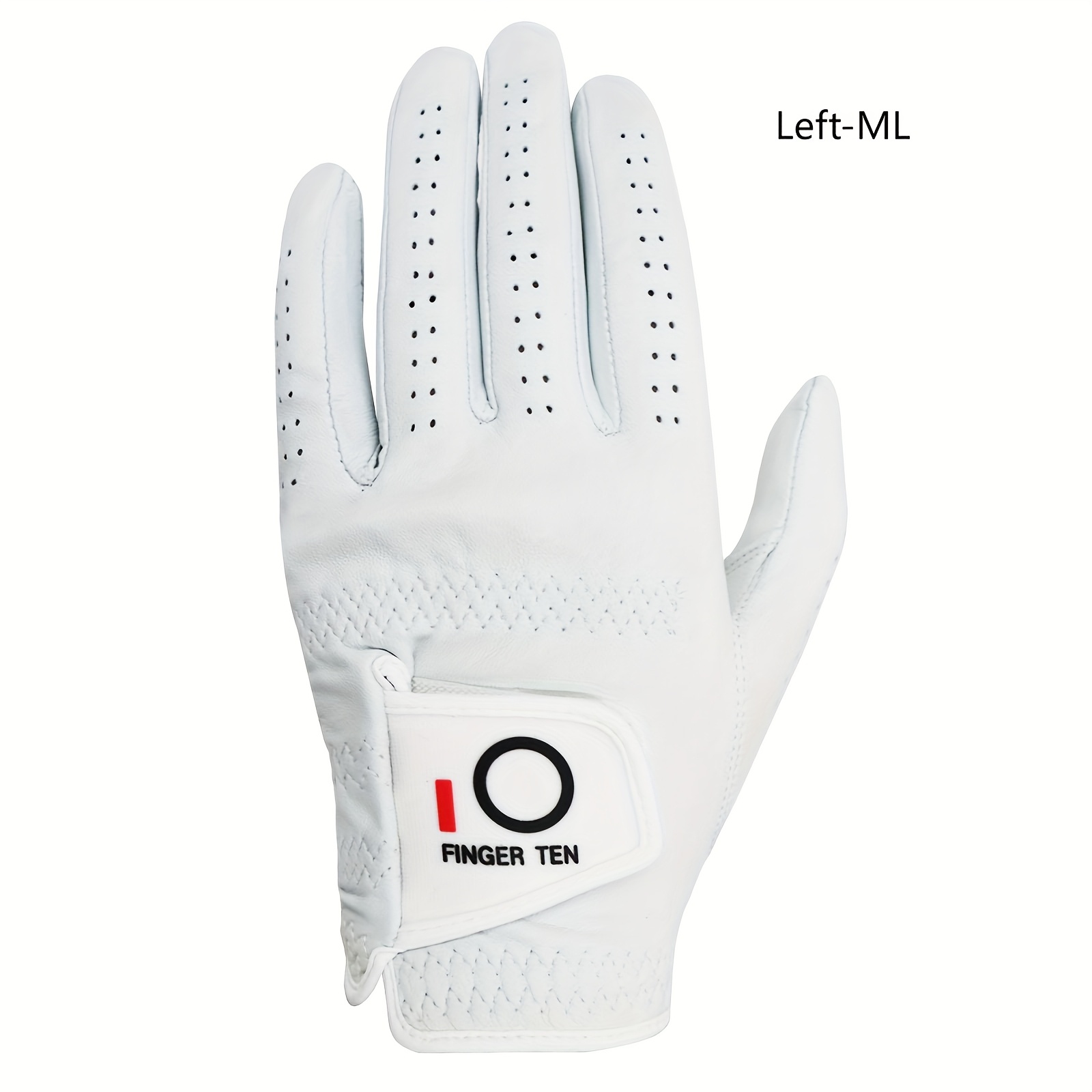 Image of Golf Glove Men's Golf Fore Left Hand 1pc For Tournament Cabretta Leather Soft All Weather Grip Breathable Lightweight Flexible Gloves Small Medium Large Xl