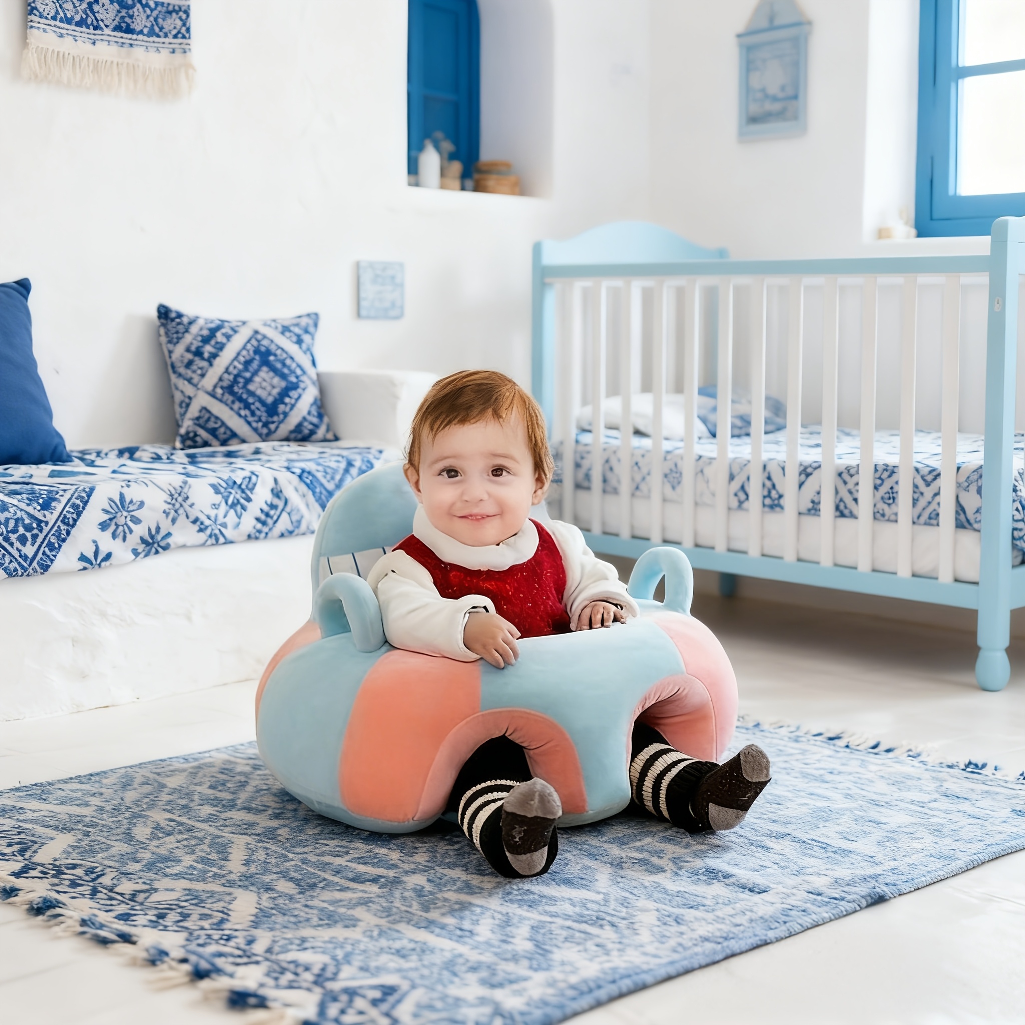 Baby Armchairs in Various Styles and Colors, Animal-shaped Baby Learning Seats with Fillings, Plush and Soft Sofa Chairs for Infants and Toddlers, Sitting Practice Cushions, Sitting Practice Backrest Seats, Sofa Backrest Chairs