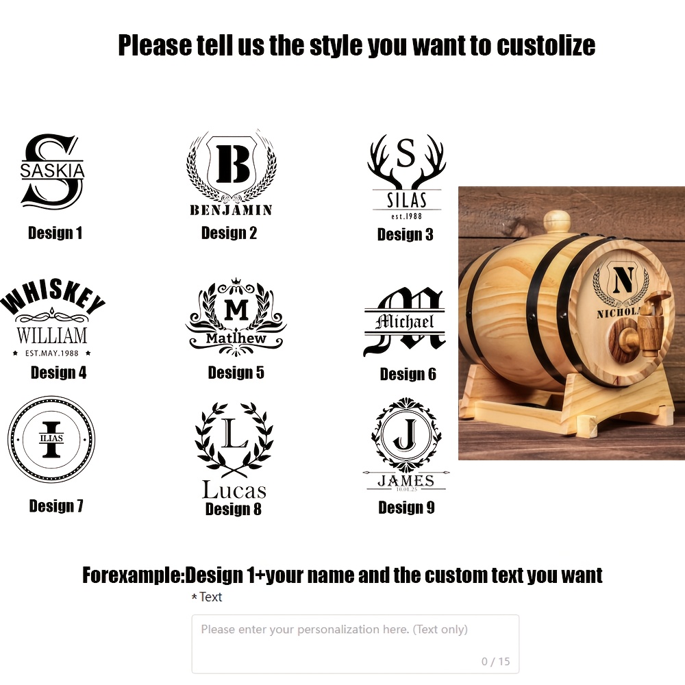 TEMU à whisky personnalisé, à whisky gravé, cadeau pour les témoins, cadeaux homme, cadeaux pour hommes, Noël, liqueur, anniversaire, articles de bar