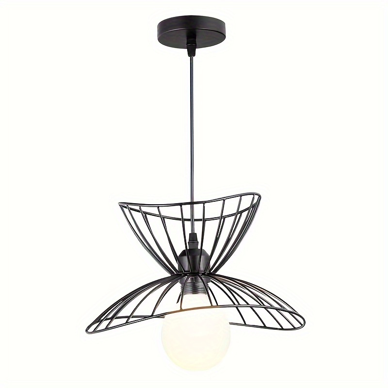 Adjustable Modern Black Pendant Light For Kitchen Islands, Suitable For Dining Rooms, Living Rooms, Bedrooms, , Kitchens, And Bars, Measuring 40cm (bulb Not Included)!