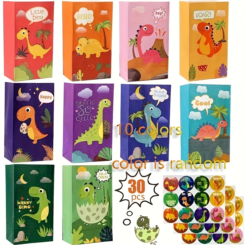 E-shop Geschenk für Sie/Ihn 30 Stück dicke Papier-Dinosaurier für Partybeutel als Geschenk
