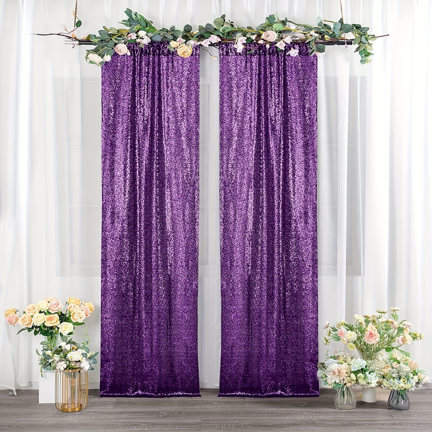 1 sequin background curtains suitable holiday