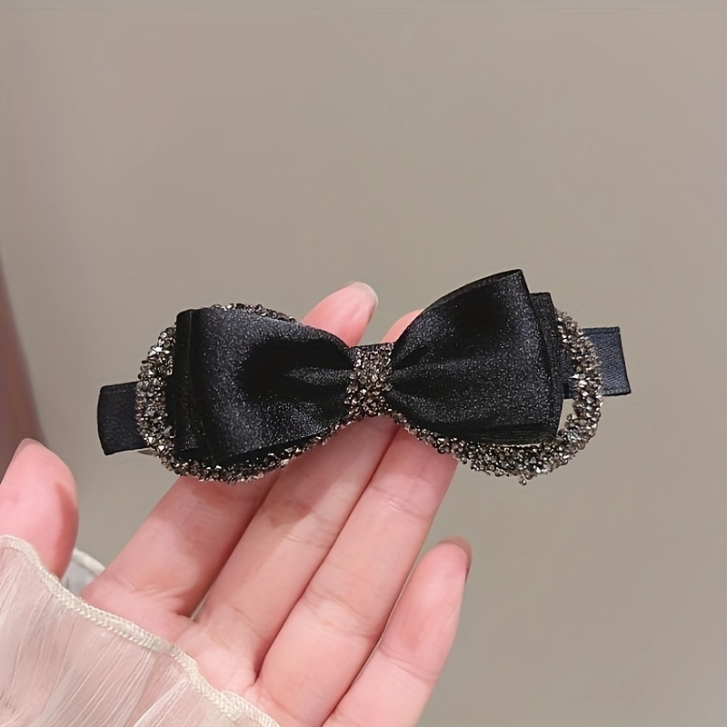 

1pc Bow Hair Clip Fabric Clip Back Head Spring Clip Hair Accessories