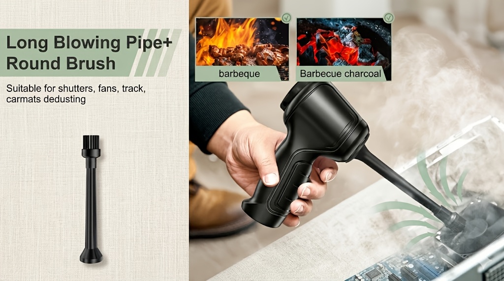 Aspirator portabil puternic fără fir, aspirator de uz casnic, suflă și aspiră toate într-unul, încărcare USB, mini, ușor, pentru curățarea prafului, mărunțișurilor de gustări, părului, potrivit pentru spațiile de pe canapea, desktopuri, spațiile de pe scări, animale de companie