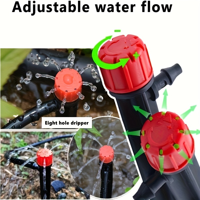 Handheld Adjustable Irrigation Drippers, 20 Pack, 360 Degree Water Flow ...