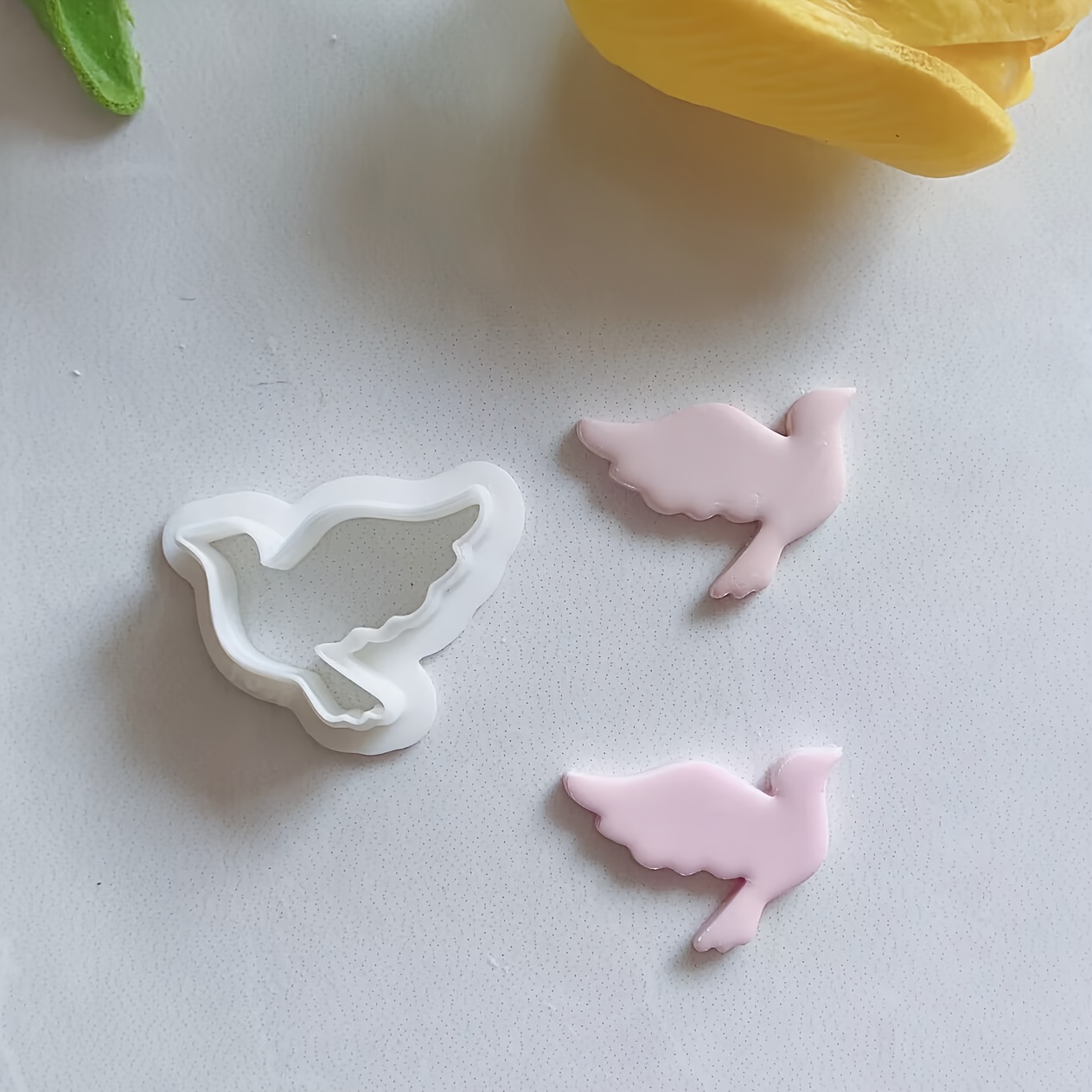 Soft Pottery Ear Jewelry Diy Mold Creative Peace Dove Soft Pottery Earring Mold Clay Cutting Mold Handmade Tool Yg38
