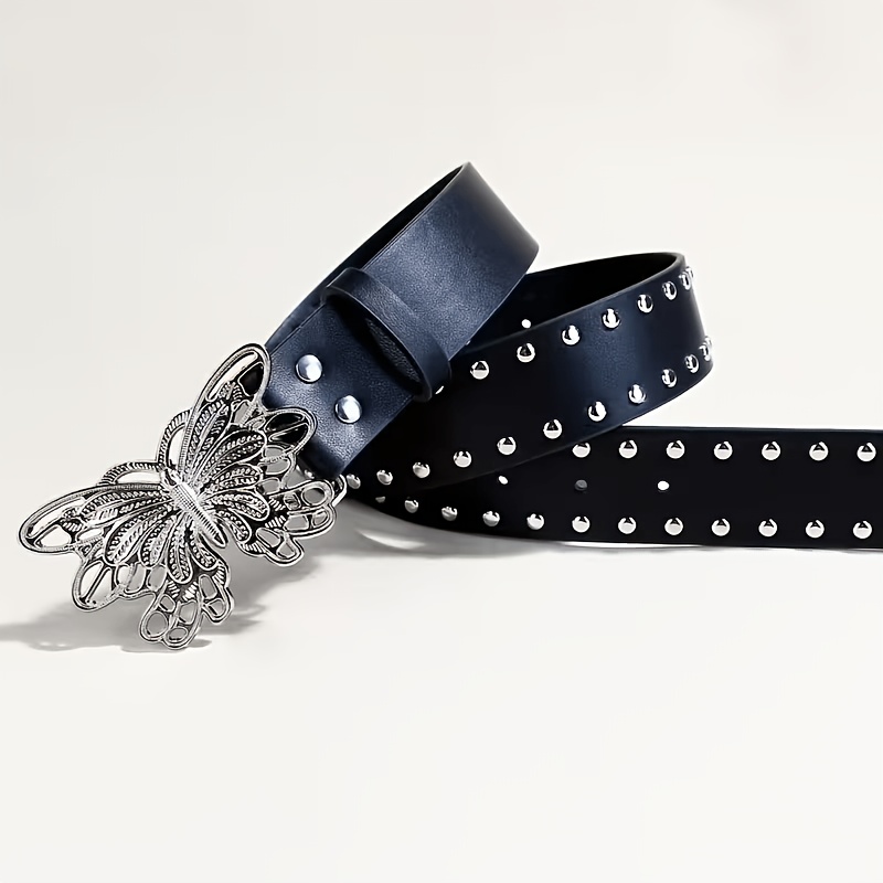 Halloween 2pcs Set, Y2K Style Butterfly Rivet Belt