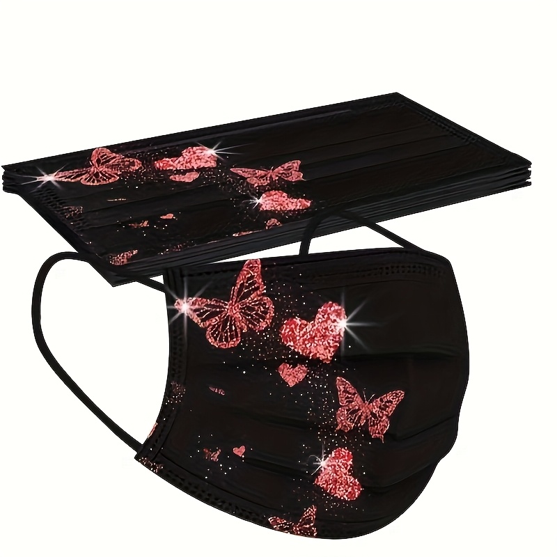 5pcs Colorful Butterfly Mask Set, Charming Series for Outdoor Use