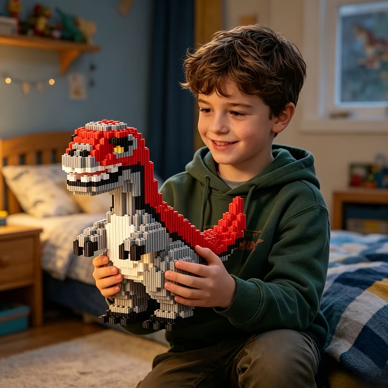 Connected Grain Sickle Dragon Puzzle Assembly Toy