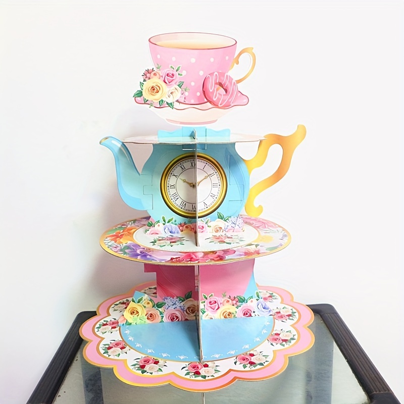 

Tea Party Cupcake Stand: A Festive Cake Decor For Children's Parties