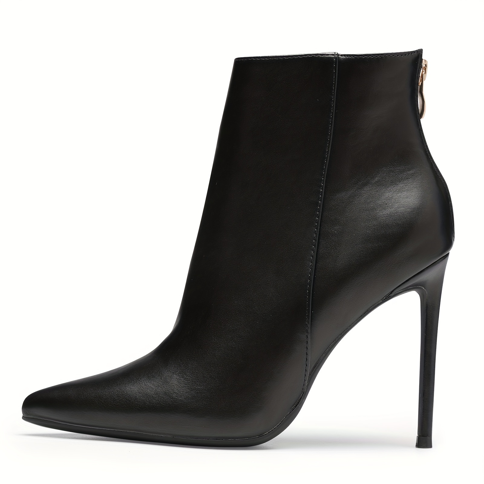 womens ankle boots pointed toes 4 inch high heels zipper - Temu