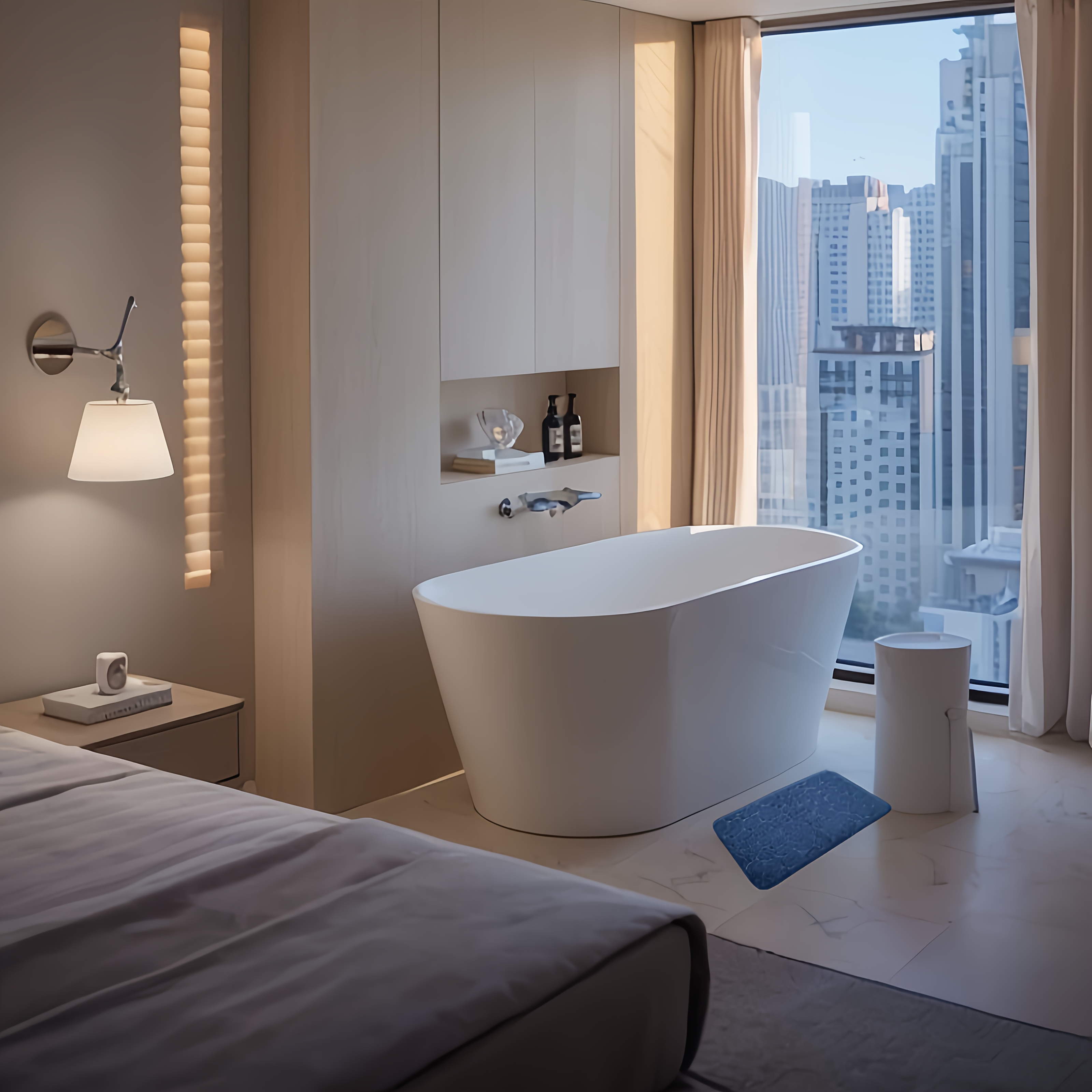 1pc Quick-Drying Memory Foam Bath Mat with Non-Slip Backing - Soft And Comfortable Shower Room Carpet, Machine Washable Bathroom Accessory, Bathroom Accessories