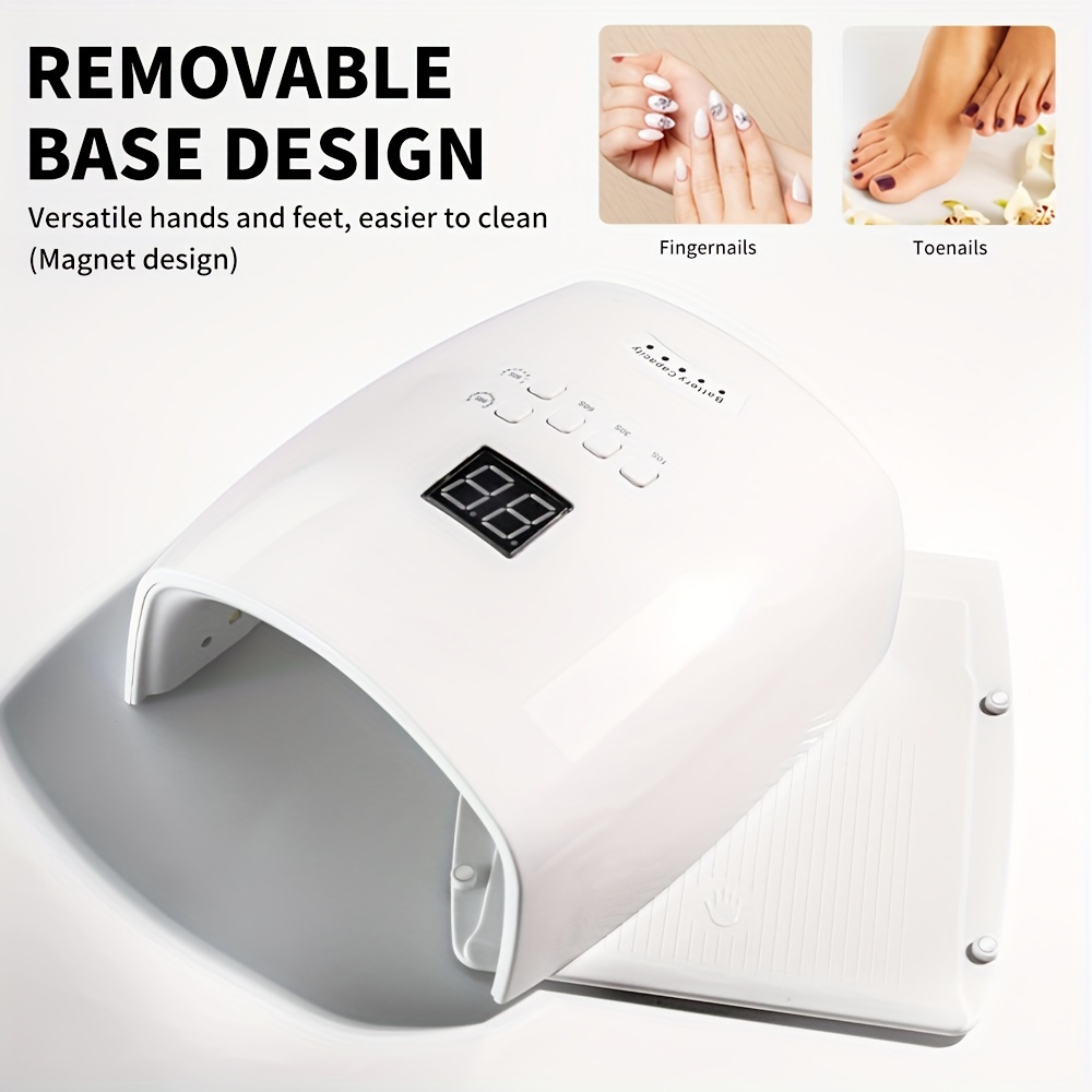 

Rechargeable 66w Rechargeable Nail Lamp S10 Cordless Nail Dryer Manicure Machine Uv Light For Nails Wireless Nail Uv Led Lamp