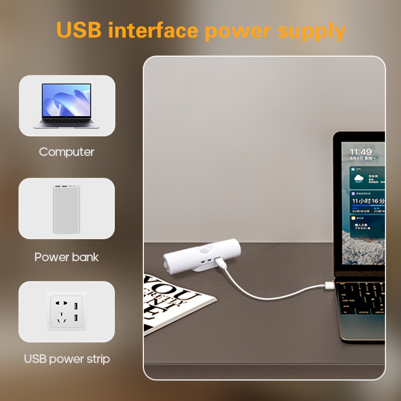 4 luces nocturnas inteligentes con sensor de movimiento y PE - Imagen 9