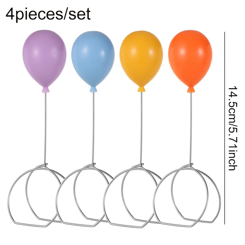 4pcs Set Of Balloon Napkin Rings Creative Western Single Serviette Rack Desktop Napkin Ring