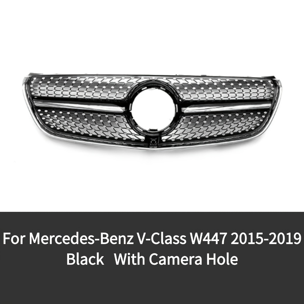TEMU Suitable For Mercedes-benz W447 Front Bumper Grille Racing Grille Radiator Grille Additions From 2015 To 2019