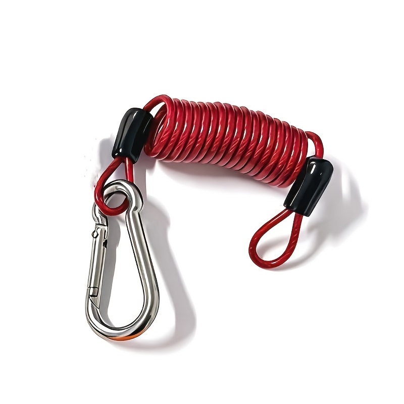 TEMU Porte-clés à corde à ressort -, chaîne élastique extensible, porte-clés créatif