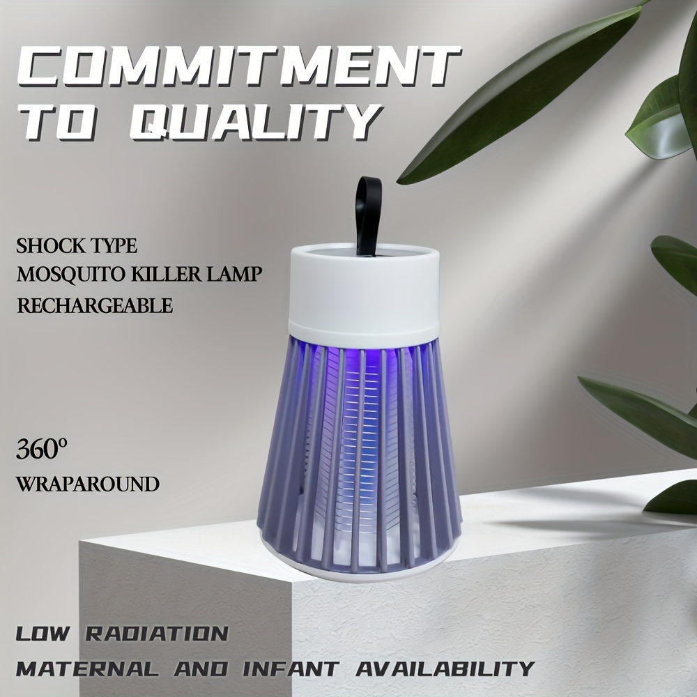 Lampada Repellente Antizanzare Insetti Luce UV Trappola Shock Elettrico  Casa Campeggio Ricarica USB