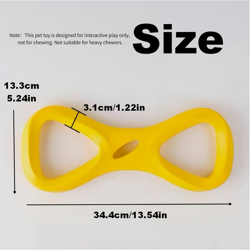 TEMU Dog Interactive Pet Tug Toy- Ring Toy, Floating Water Toy, Bite Resistance, Durable Chew Toy For Outdoor Play, Ideal For Golden Retrievers,
