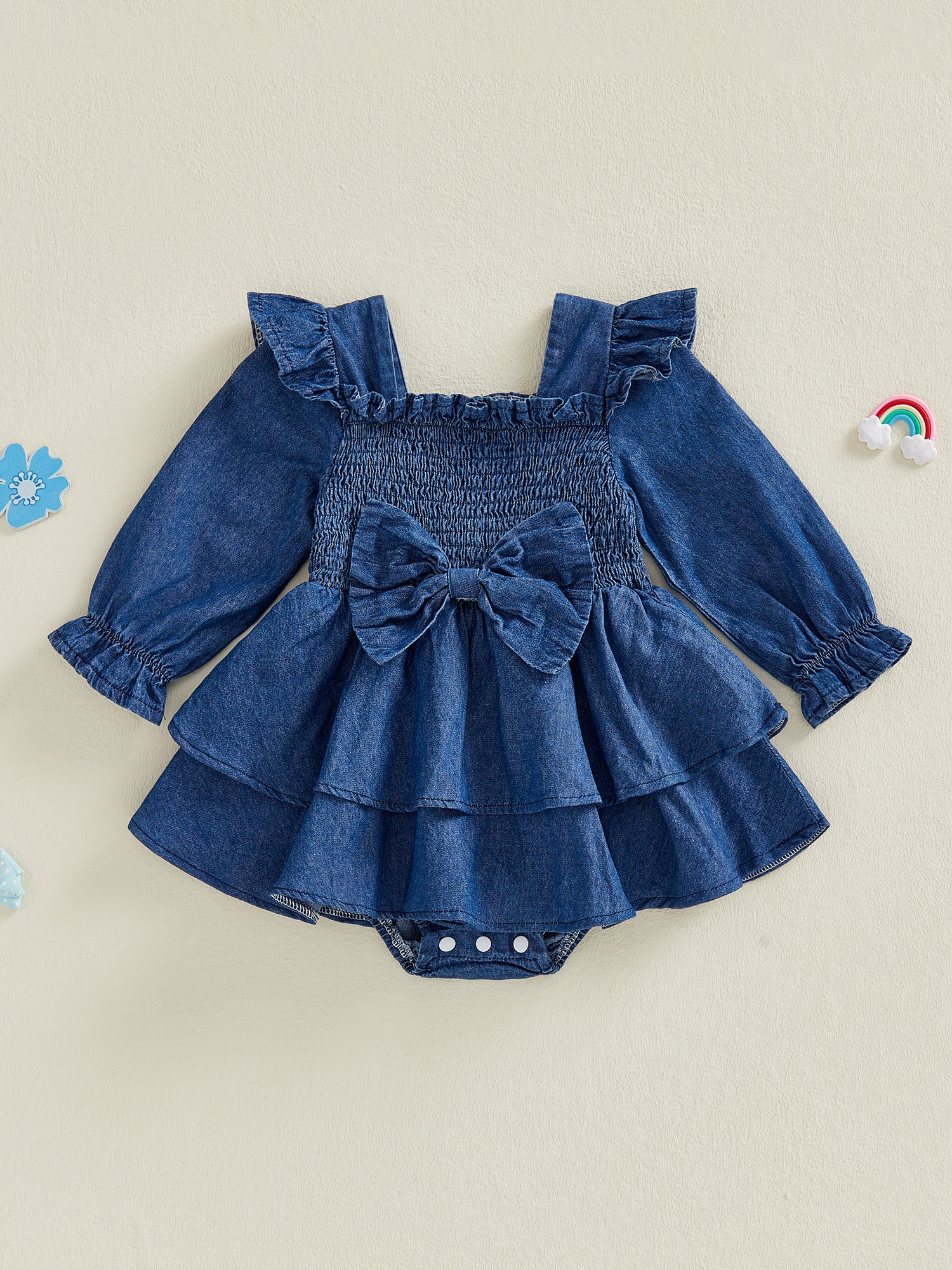 baby denim dress sold on Temu United States