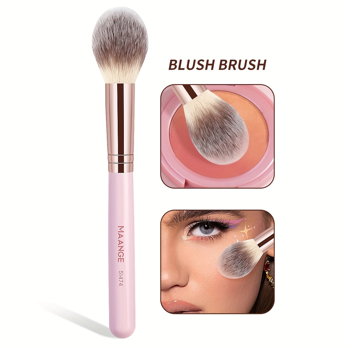 MAANGE Soft Fluffy Powder Blush Brush