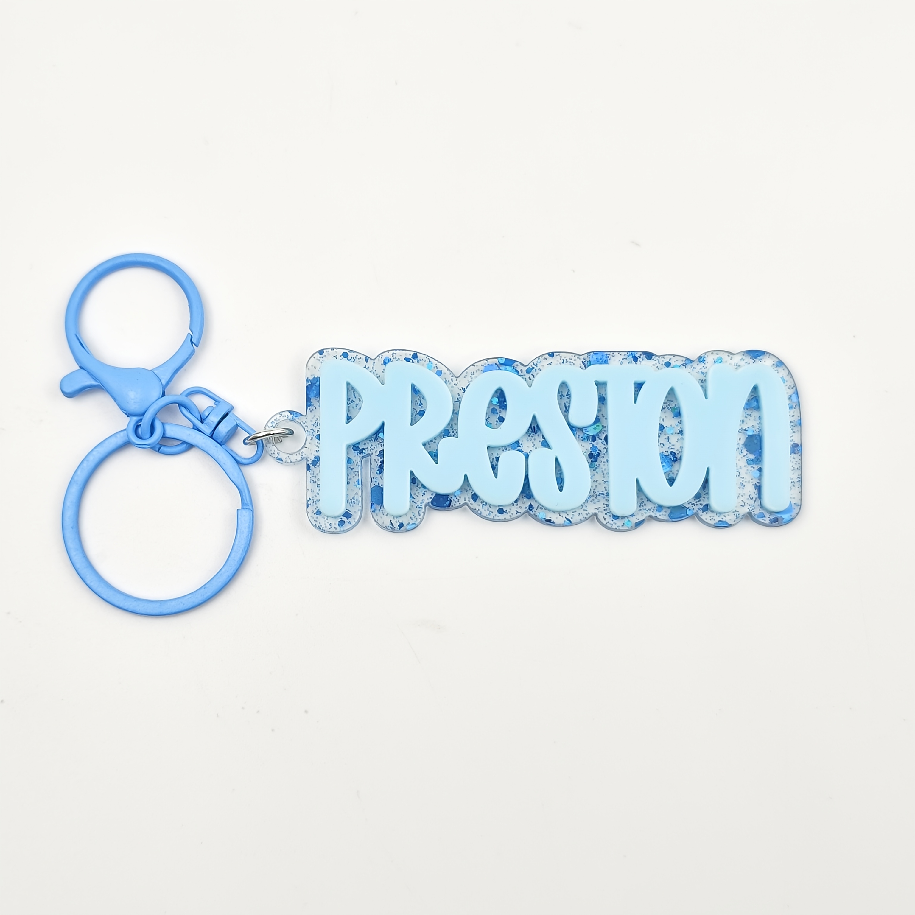 TEMU 1 pieza de llaveros personalizados con impresos en 3D, etiquetas acrílicas personalizadas, llaveros con personalizadas, etiquetas antipérdida
